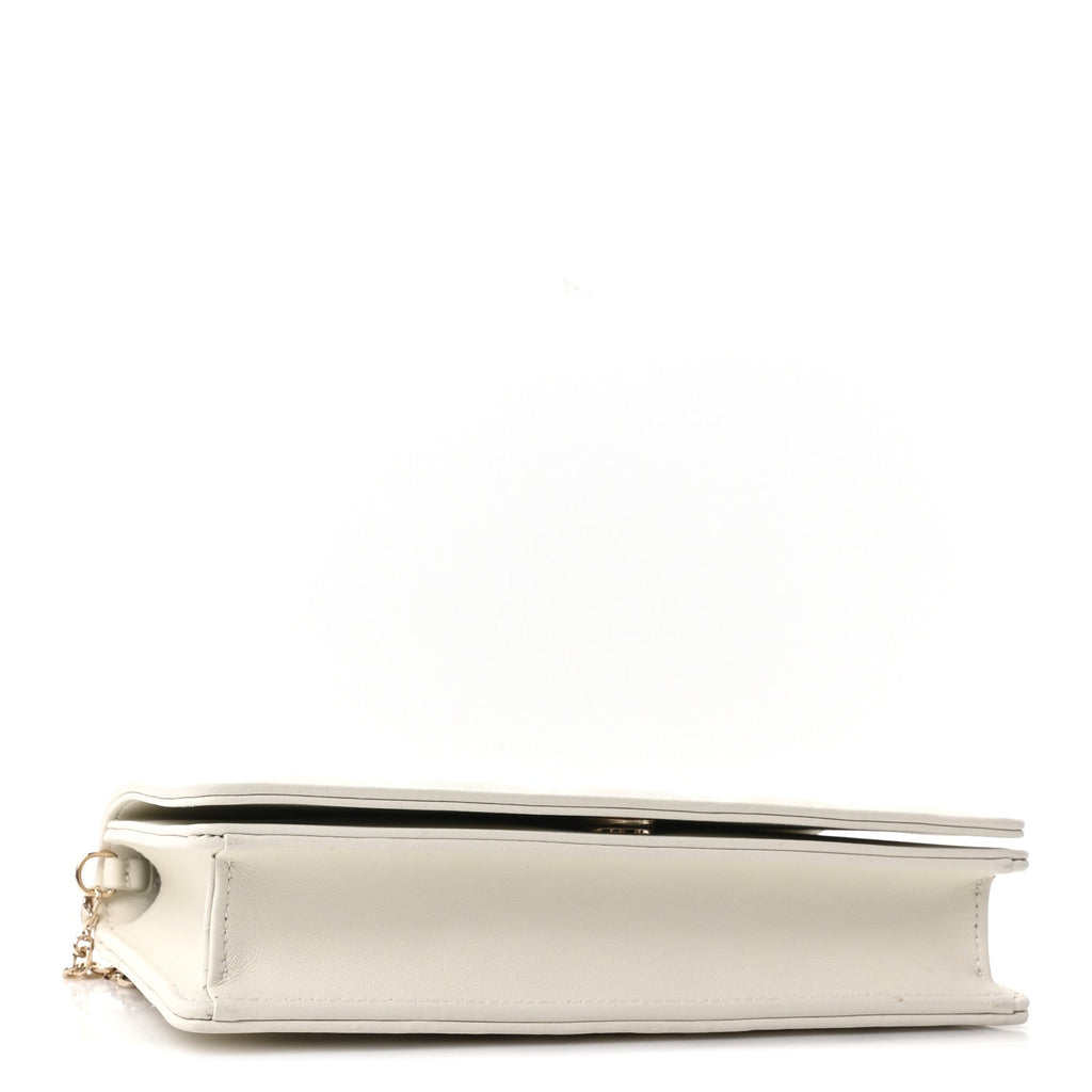 Lambskin Cannage Lady Dior Pouch Latte