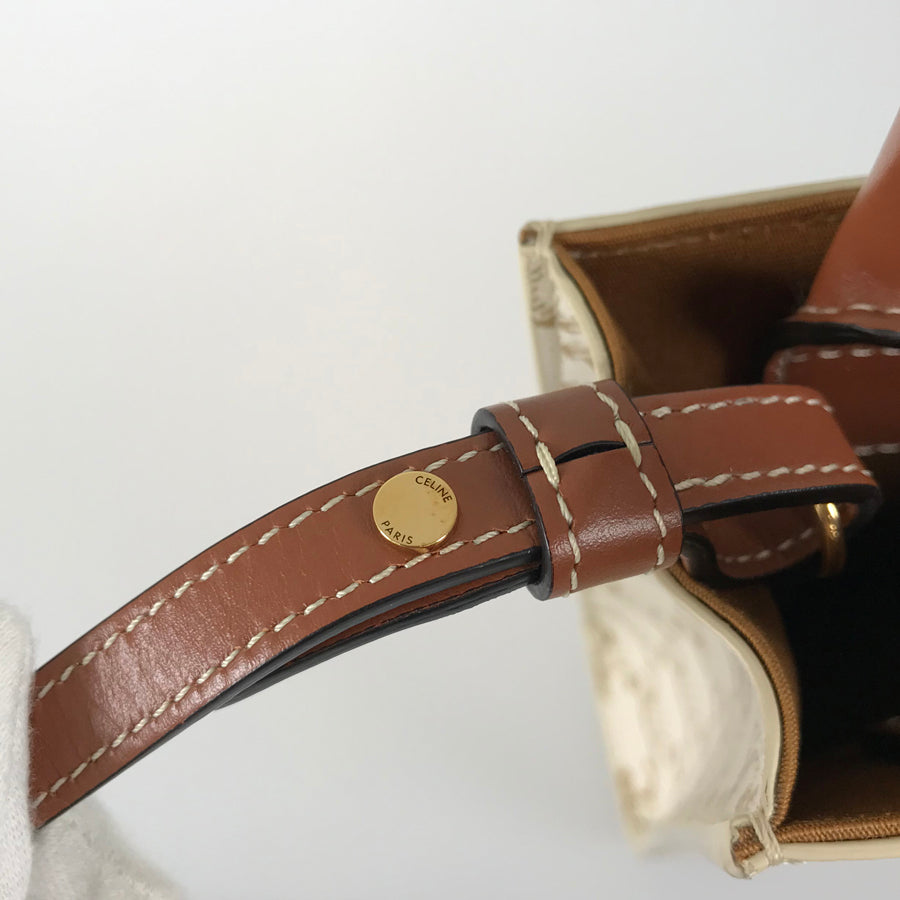 CELINE Triomphe mini vertical cover Hand bag