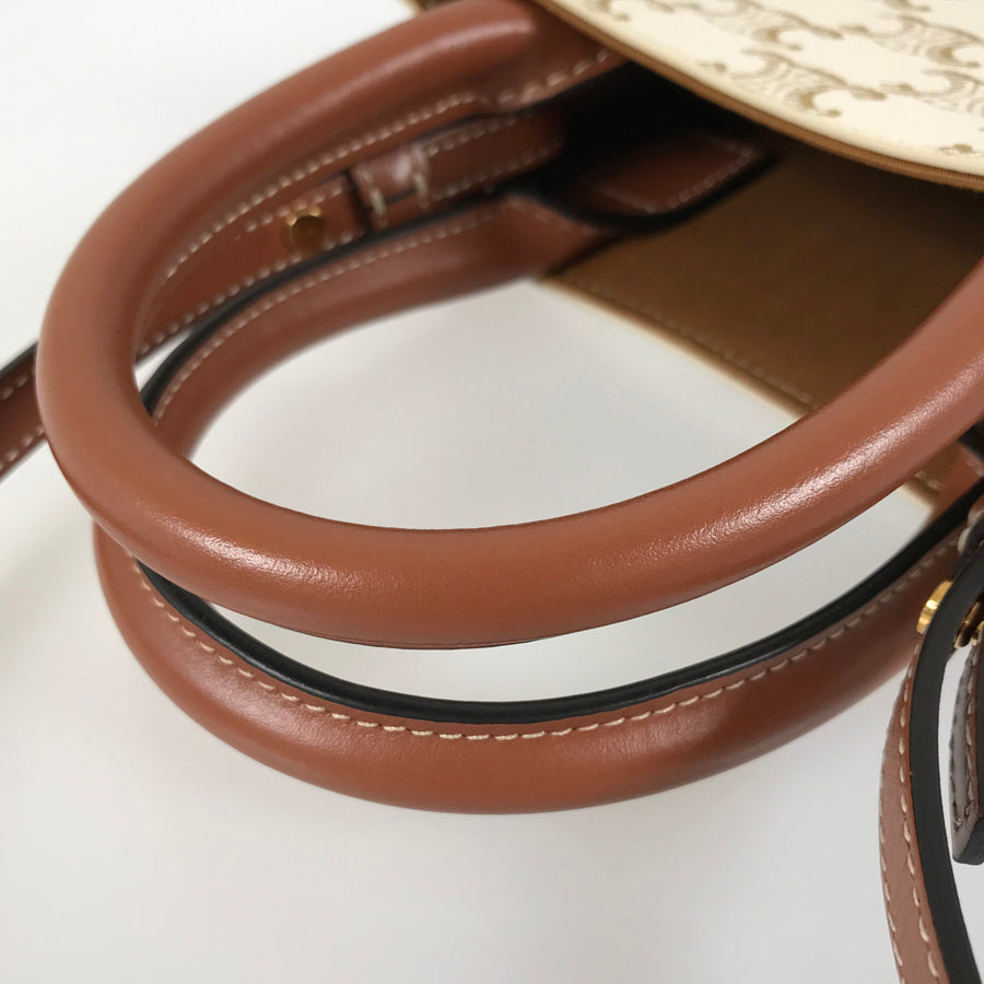 CELINE Triomphe mini vertical cover Hand bag