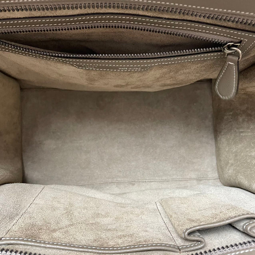 Celine Luggage Medium Tote Gray 2014