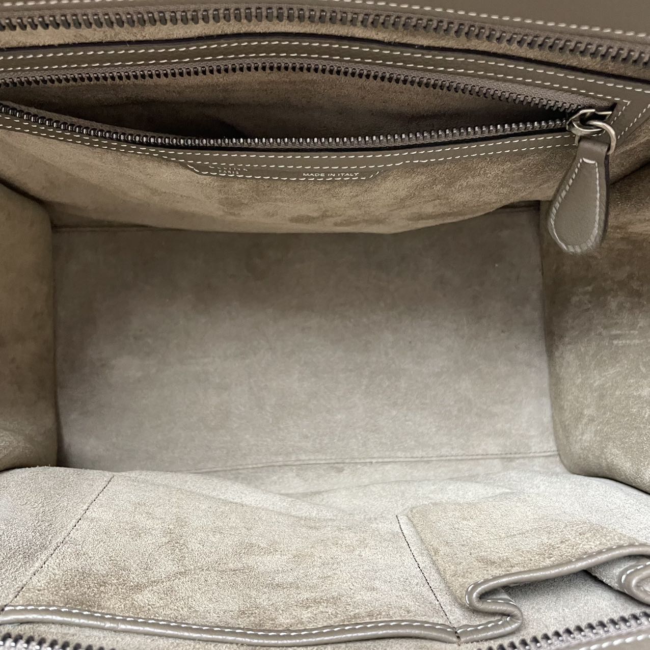 Celine Luggage Medium Tote Gray 2014