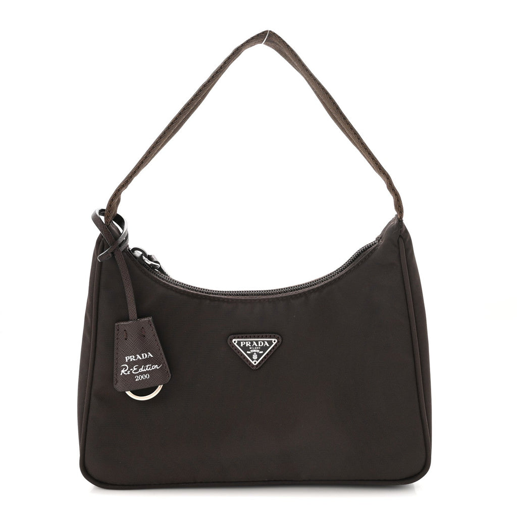 Tessuto Nylon Mini Re-Edition 2000 Bag Caffe
