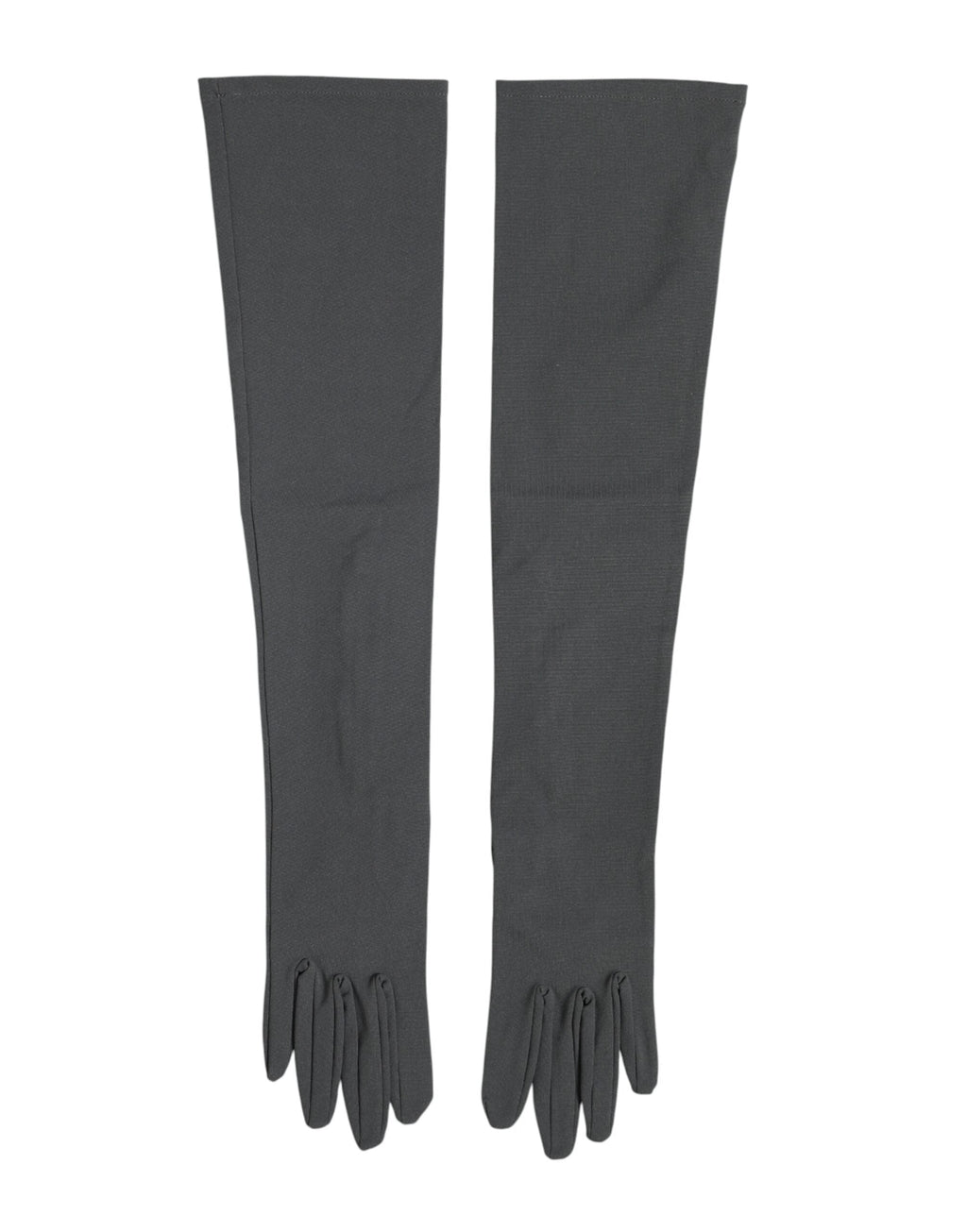 Dolce & Gabbana Dark Gray Viscose Elbow Length Mitten Men Men's Gloves