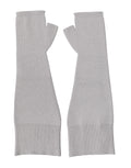 Dolce & Gabbana Gray Virgin Wool Knitted Fingerless Men Men's Gloves