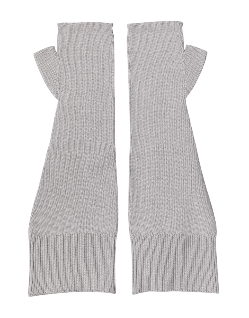 Dolce & Gabbana Gray Virgin Wool Knitted Fingerless Men Men's Gloves