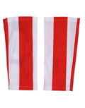 Dolce & Gabbana Red White Nylon Fingerless Wrist Length Women's Gloves