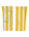 Dolce & Gabbana Yellow White Nylon Fingerless Wrist Length Women's Gloves