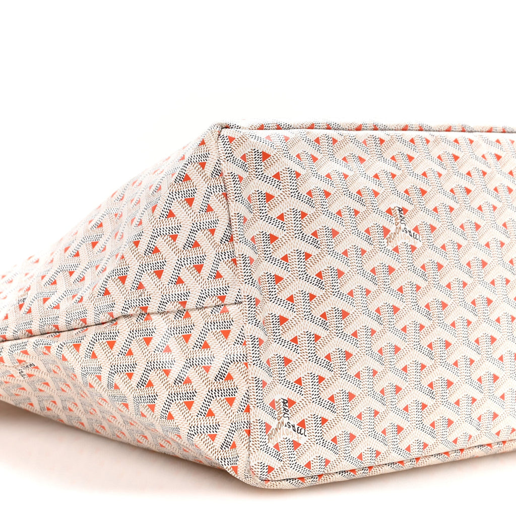 Goyardine Saint Louis Claire Voie GM White Orange