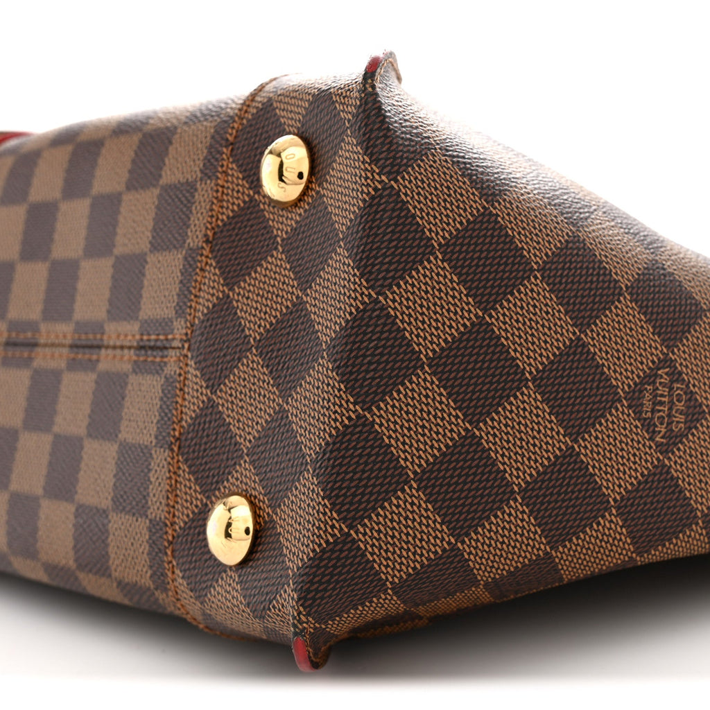 Damier Ebene Caissa Tote PM Cherry