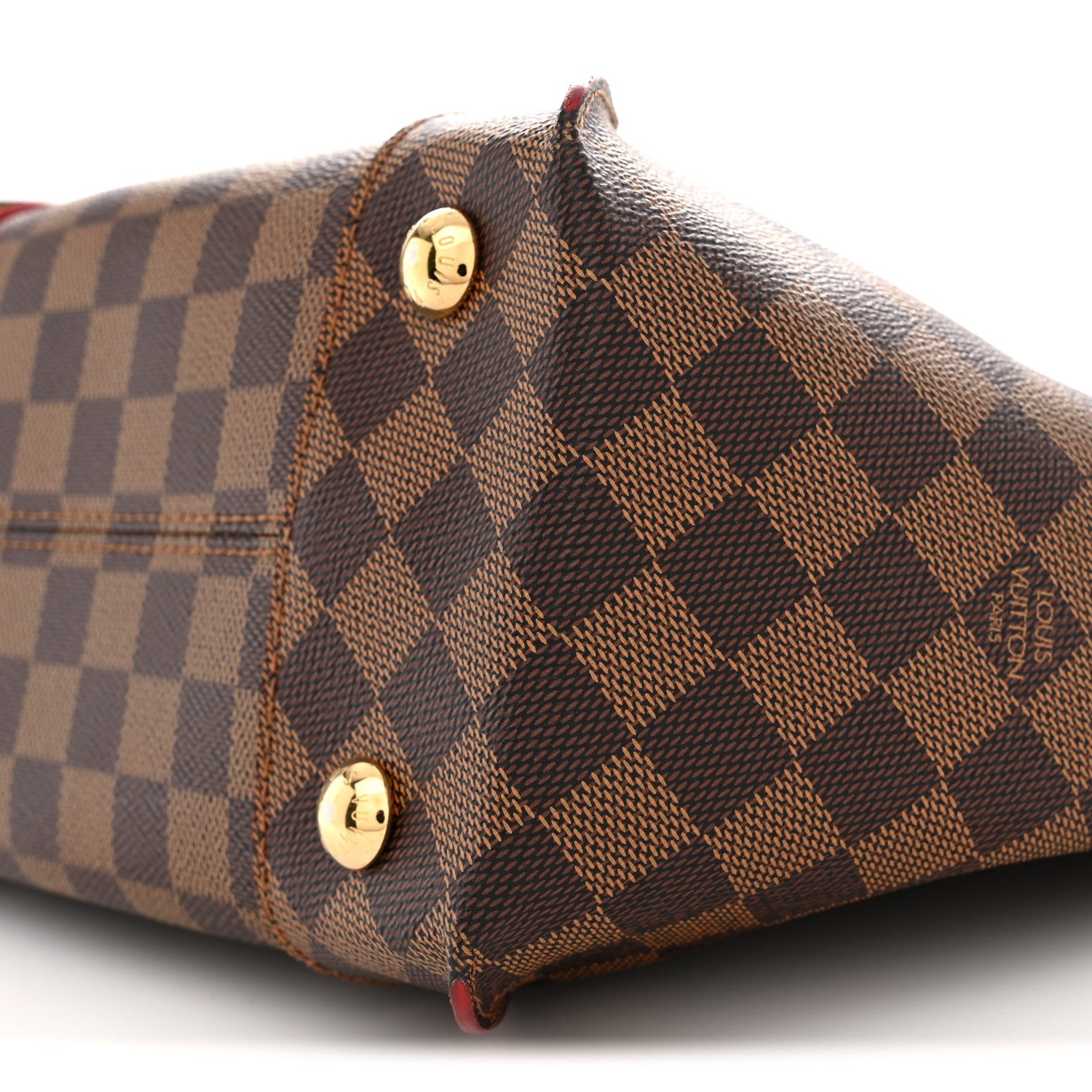 Damier Ebene Caissa Tote PM Cherry