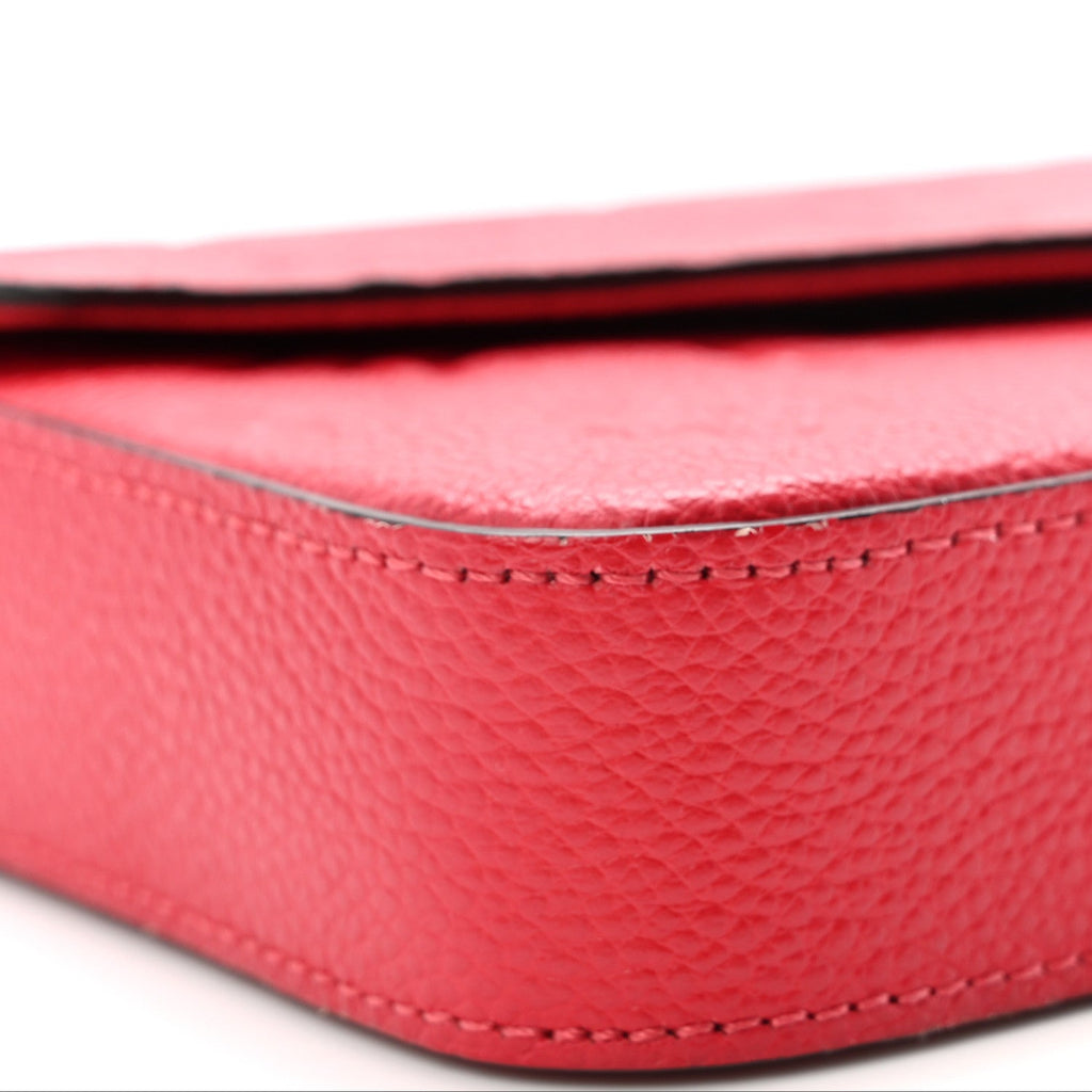 Empreinte Pochette Felicie Chain Wallet Scarlet