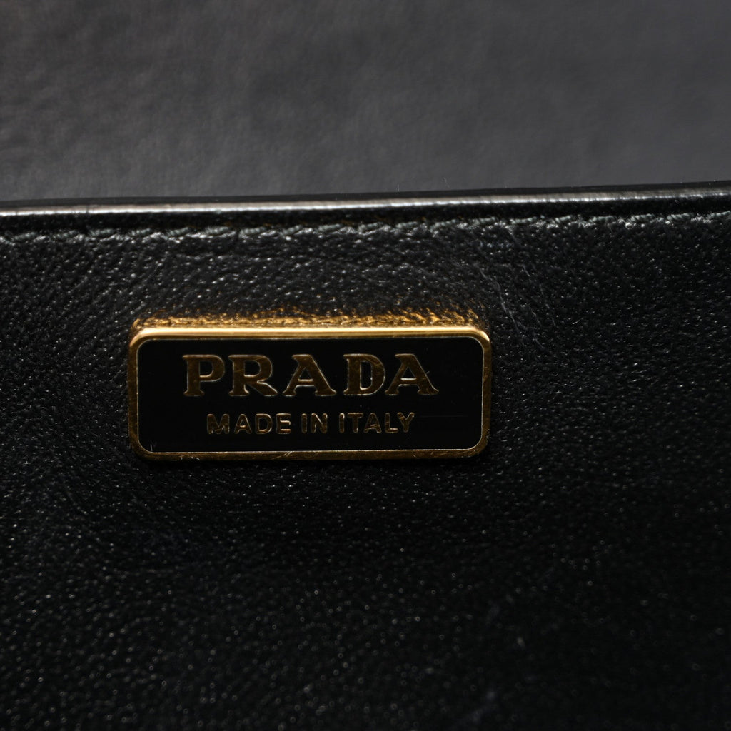 City Calf Saffiano Cahier Bag Black