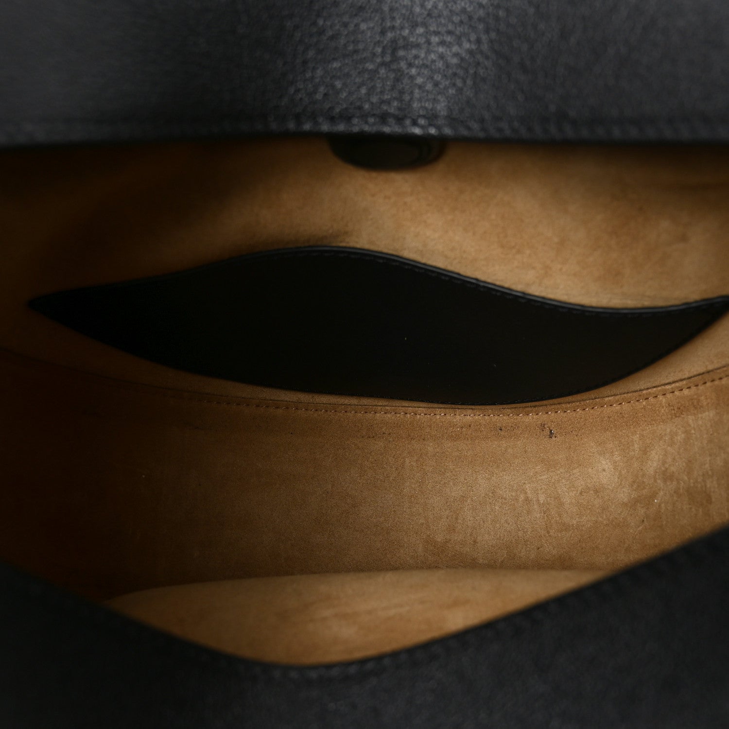 Satin Calfskin Jacquard Luna Bag Black