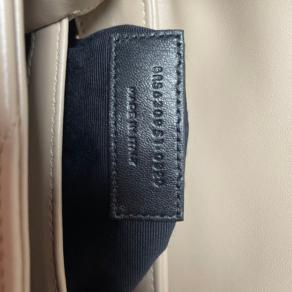Saint Laurent LouLou Toy Crossbody Leather Dark Beige 2020