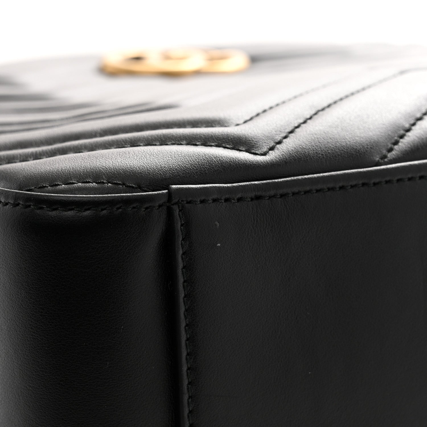 Calfskin Matelasse GG Marmont Dome Backpack Black