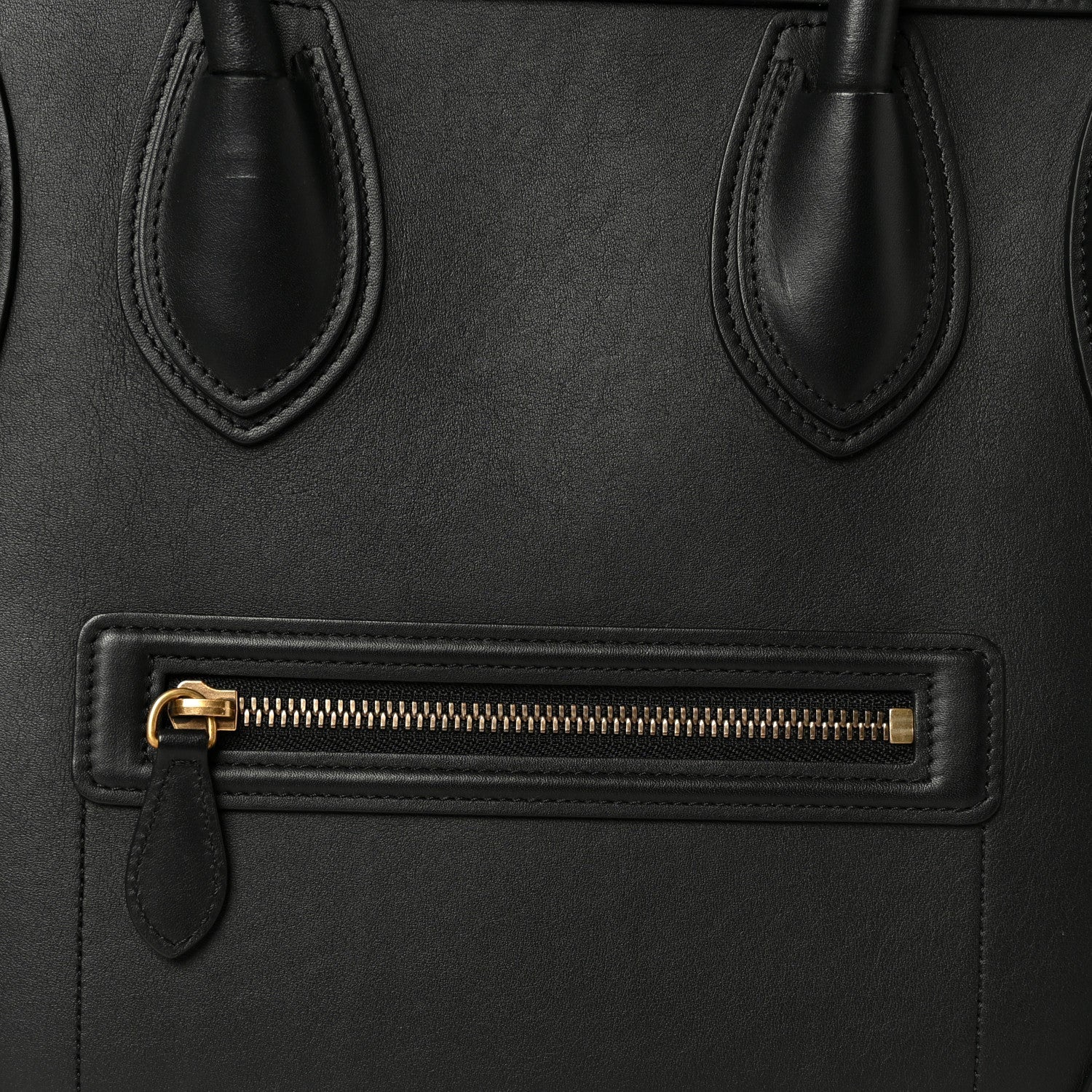 Smooth Calfskin Mini Luggage Black