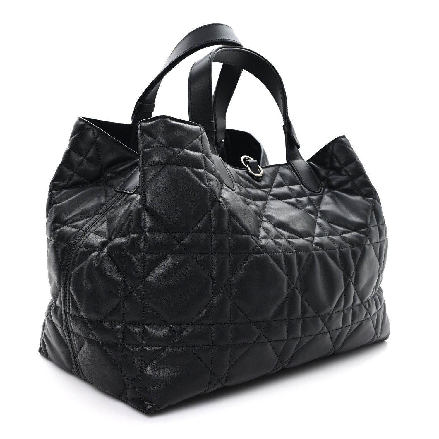 Calfskin Macrocannage Large Toujours Black