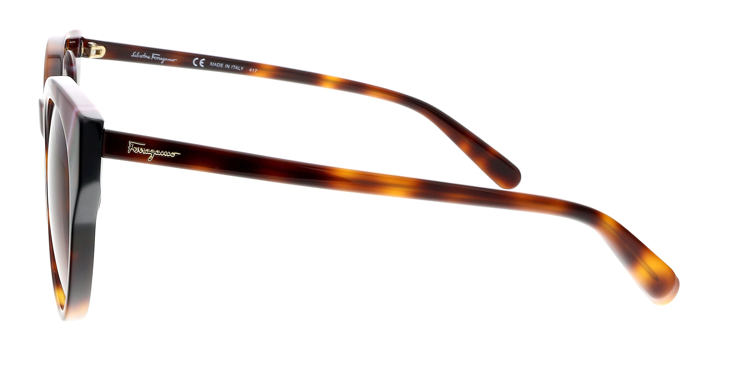 Salvatore Ferragamo Tortoise Round SF883SA 238 Sunglasses