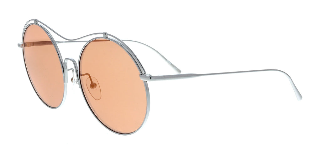 Calvin Klein CK2161S 060 Shiny Gunmetal Round Sunglasses