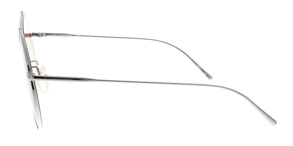 Calvin Klein CK2161S 060 Shiny Gunmetal Round Sunglasses