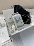 Chanel Iridescent Silver Lait de Coco Milk Carton Bag