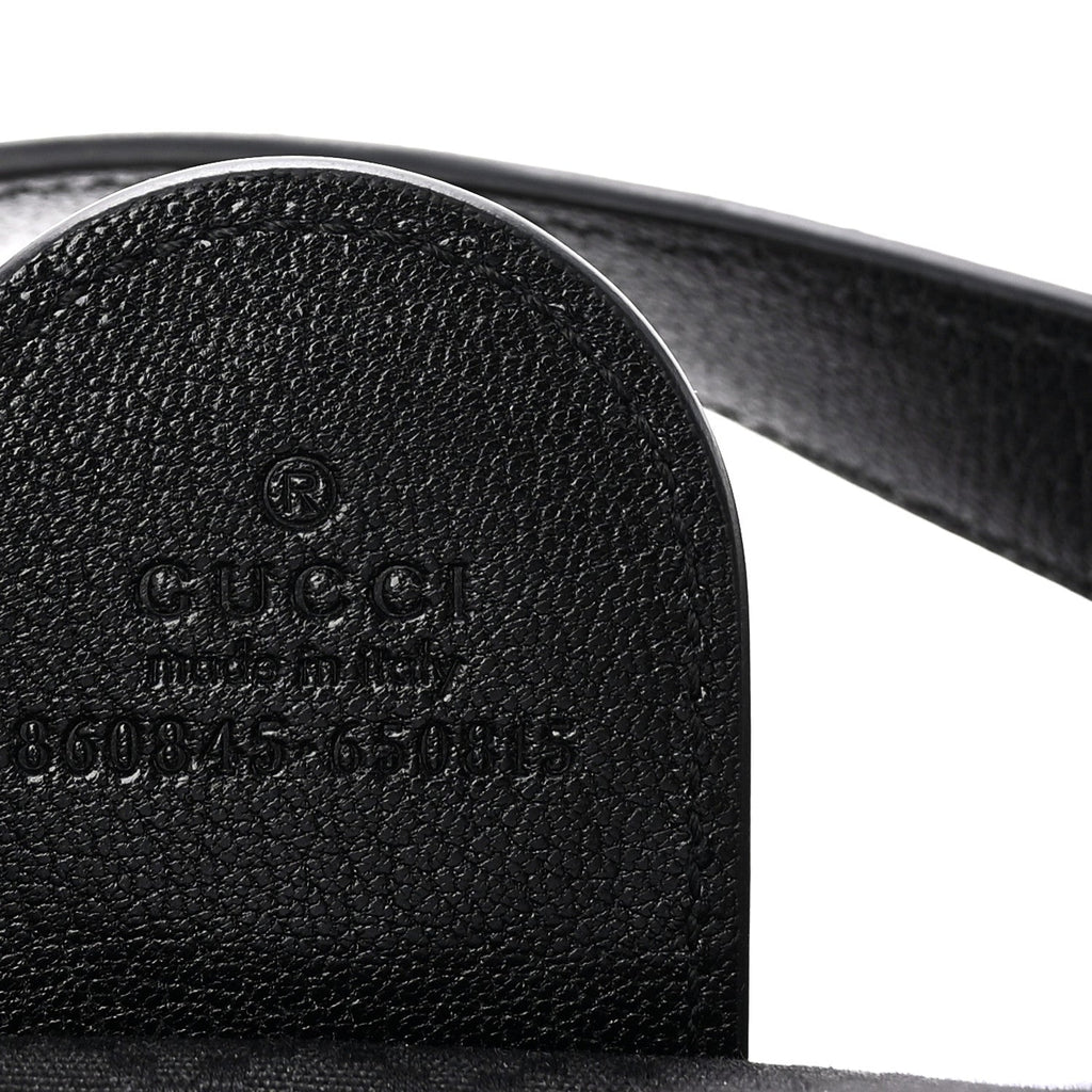 Denim GG Monogram Web Small Giglio Tote Black