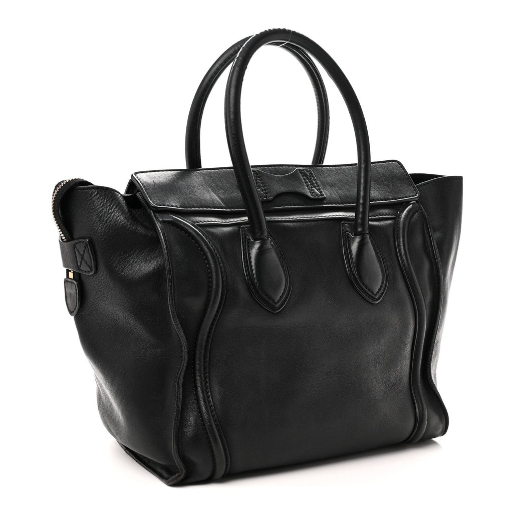 Smooth Calfskin Mini Luggage Black