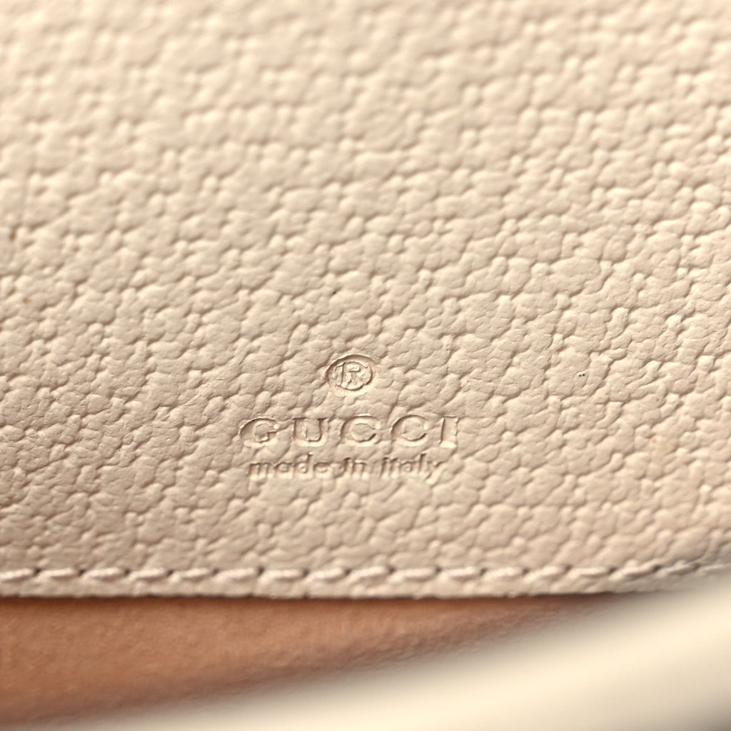 GG Supreme Monogram Berry Textured Dollar Calfskin Mini Padlock Top Handle Shoulder Bag Beige Ebony Light Copper Mystic White