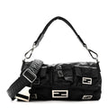 Econyl Cuoio Romano Multipocket Baguette Black