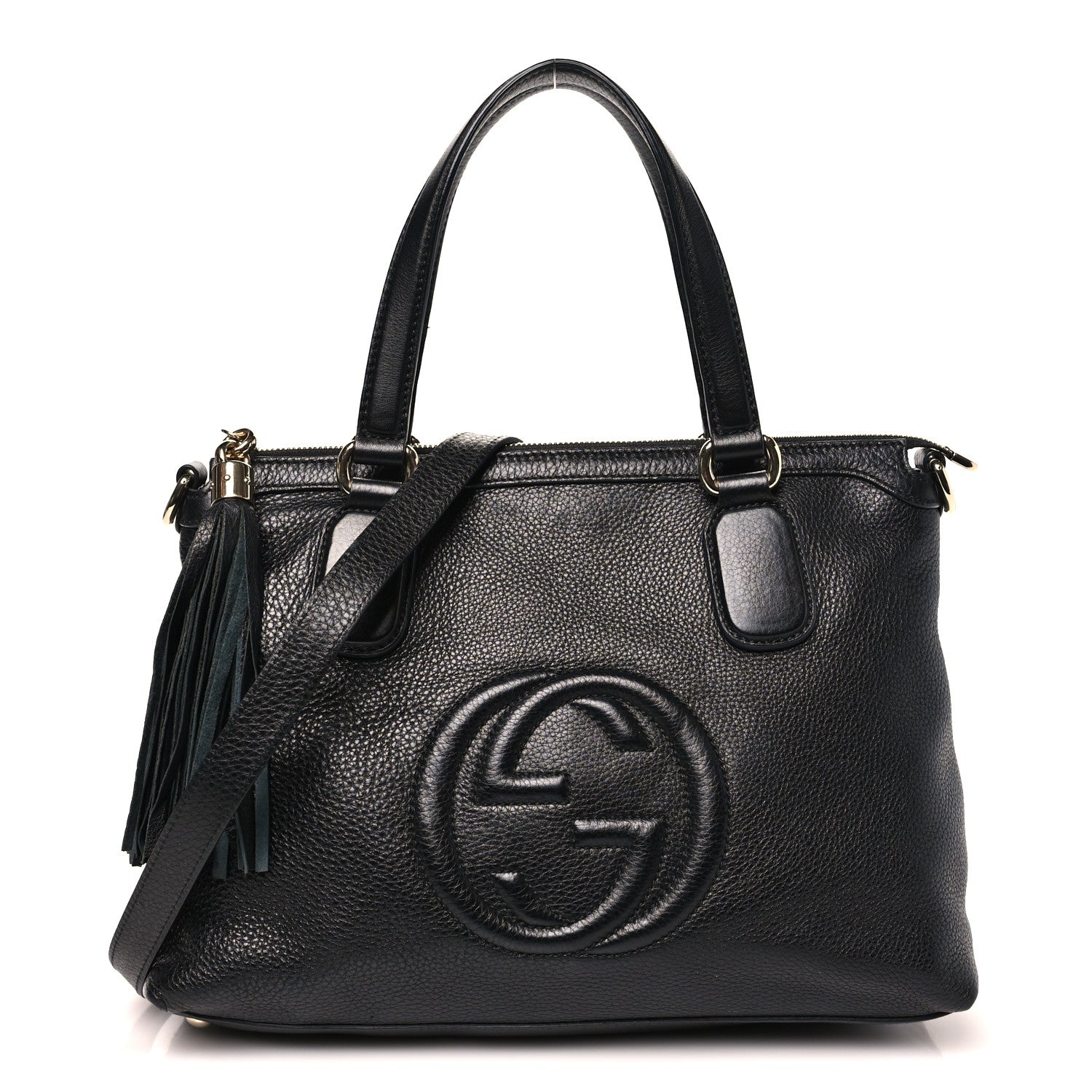 Cellarius Calfskin Small Soho Top Handle Satchel Black