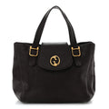 Pebbled Calfskin Medium 1973 Tote Dark Brown
