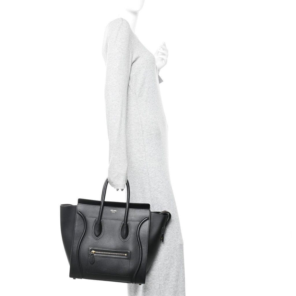Smooth Calfskin Mini Luggage Black