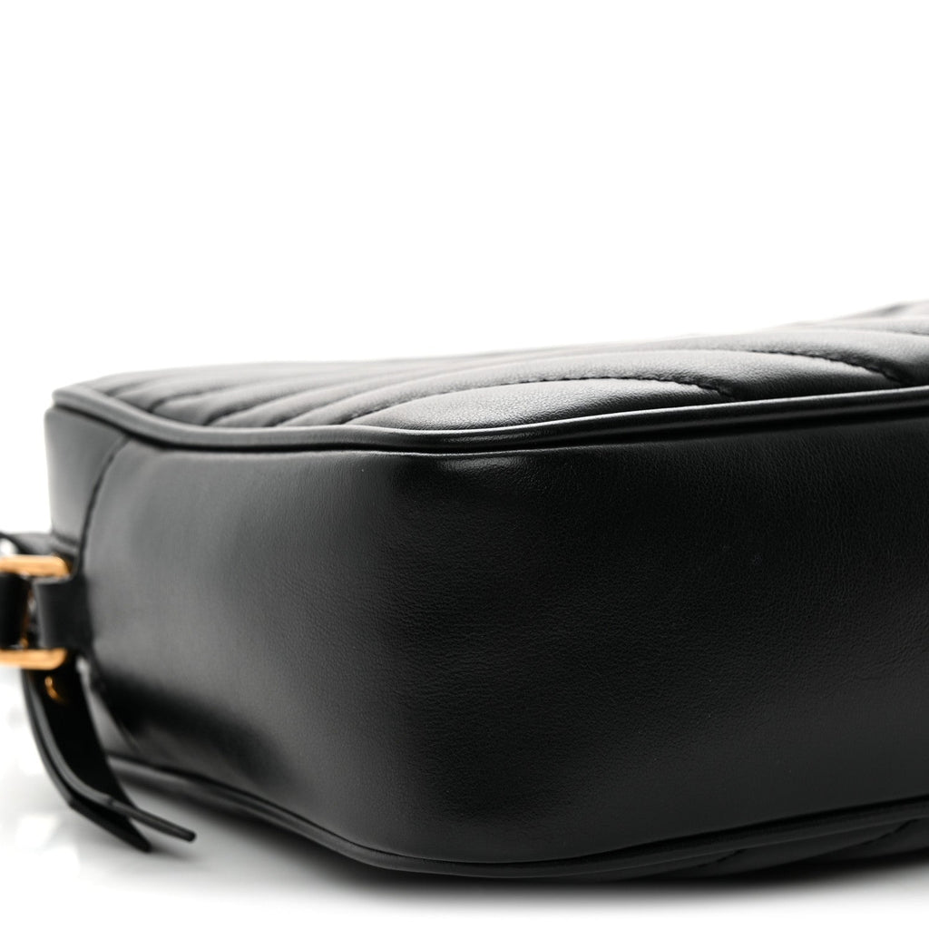 Calfskin Matelasse Monogram Lou Camera Bag Black