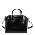 Shiny Lord Calfskin Small Antigona Black
