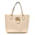 New Sakai Calfskin Lux Small Dahlia Tote Mystic White