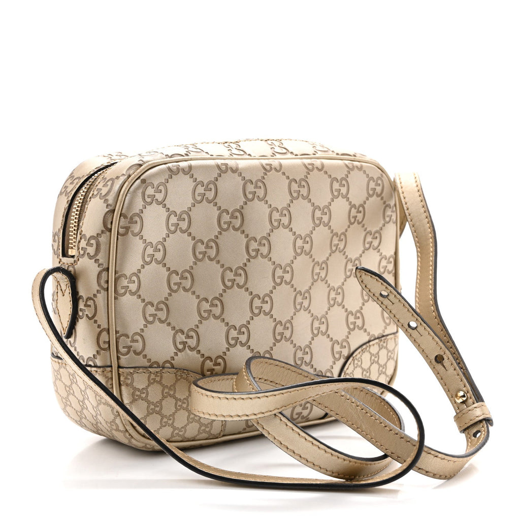 Guccissima Mini Bree Messenger Bag Gold