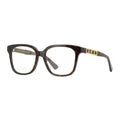 Gucci Eyeglasses Square Full Rim, Havana Frame and Clear Demo Lenses Lens GG1192O002