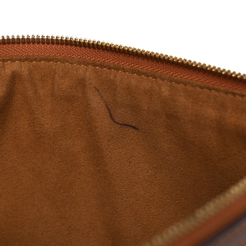 Visetos Medium Stark Wristlet Pouch Cognac