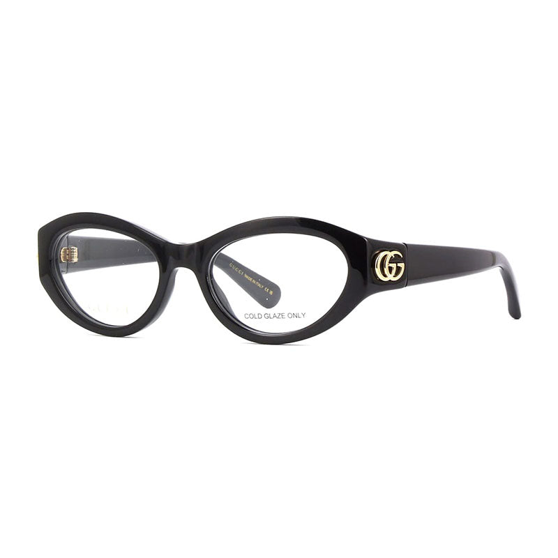 Gucci Eyeglasses Cat Eye Full Rim, Transparent Burgundy Frame and Clear Demo Lenses Lens GG1405O003