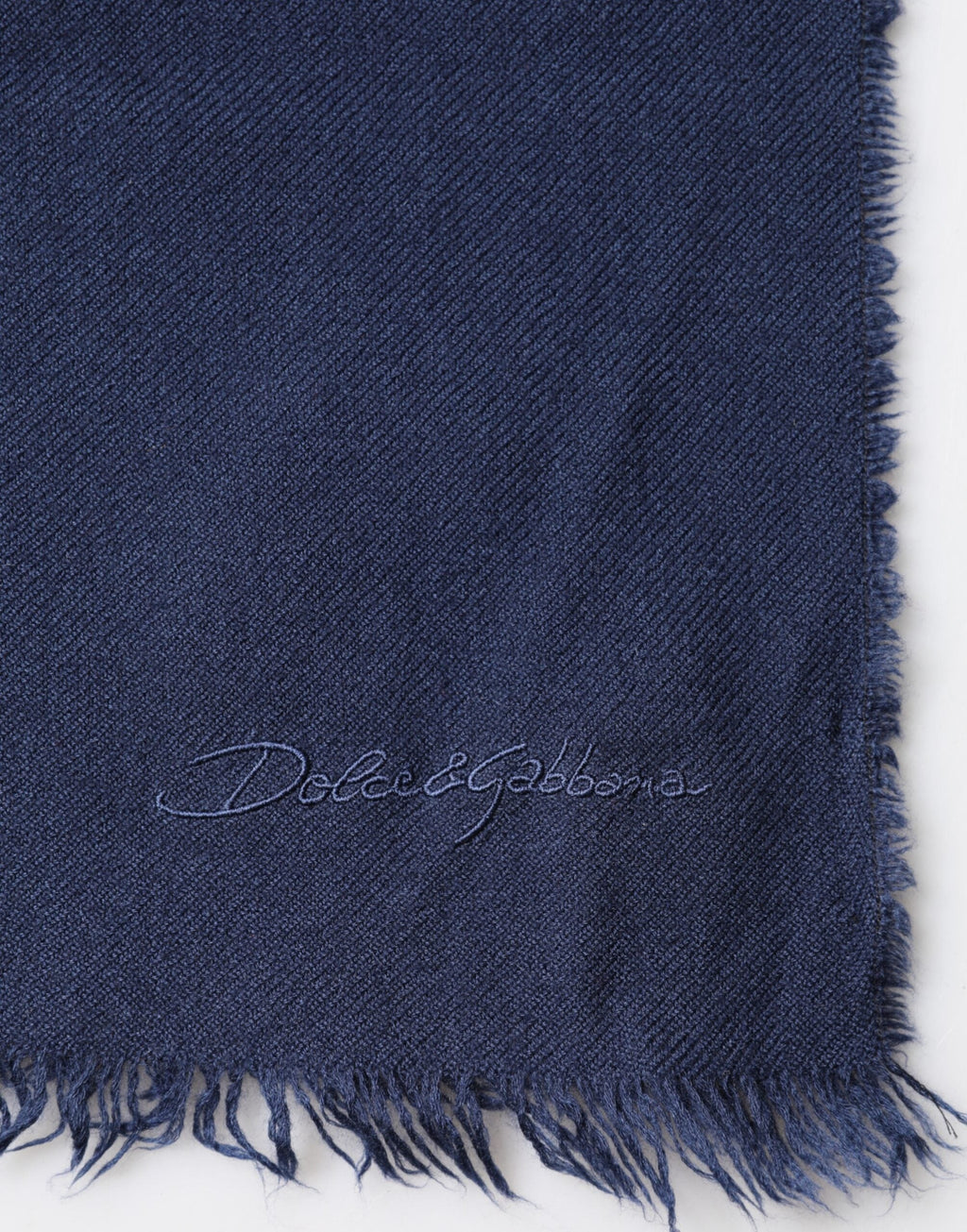 Dolce & Gabbana Scarf Blue Cashmere Neck Wrap Shawl Men's Men