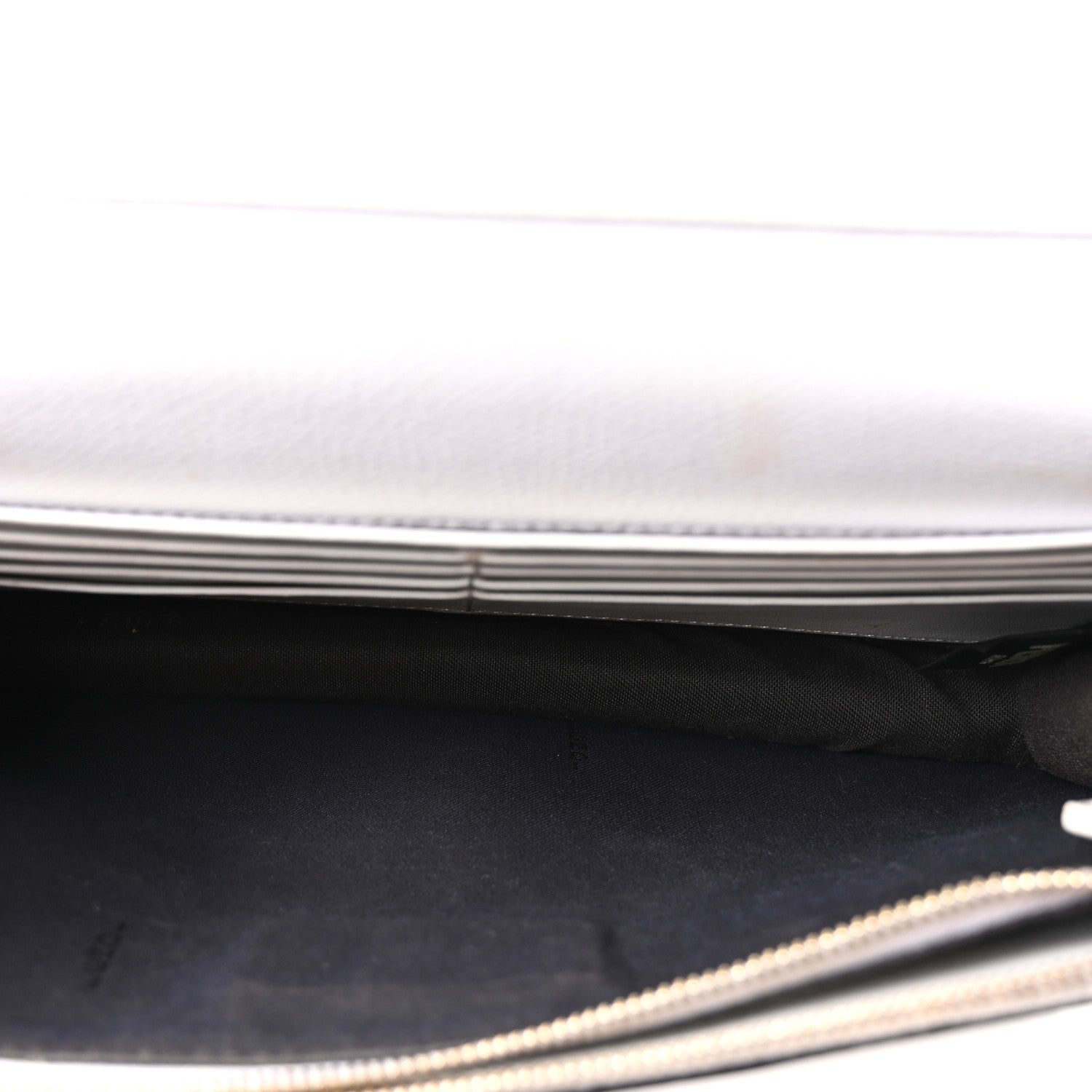 Vitello Cruise F is Fendi Bi-Color FF 1974 Embossed Medium Envelope Wallet On Chain Maya Black White
