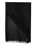 Dolce & Gabbana Black Cashmere Knit Neck Wrap Shawl Men's Scarf