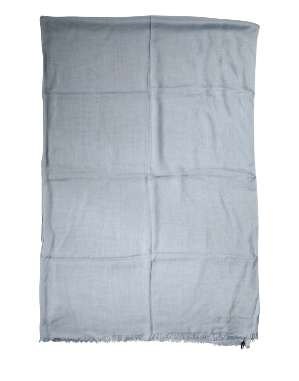 Dolce & Gabbana Light Blue Cashmere Knitted Women's Shawl