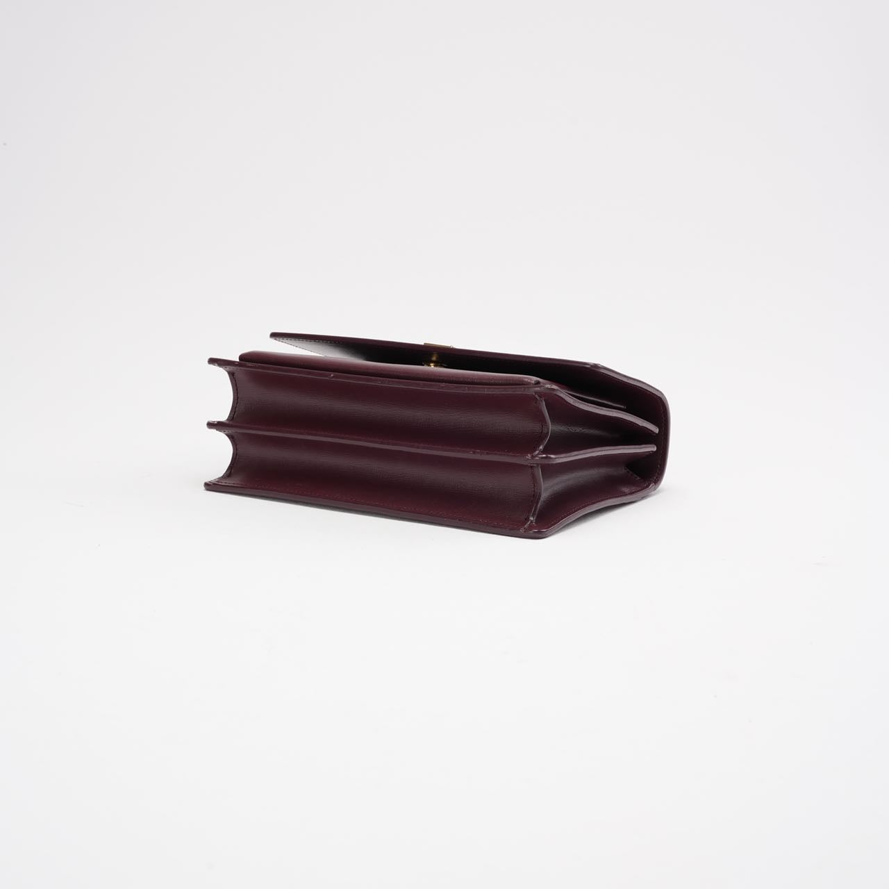 Saint Laurent Burgundy Calfskin Medium Monogram Sunset 2018