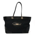 Monogram Large Punch Tote Black
