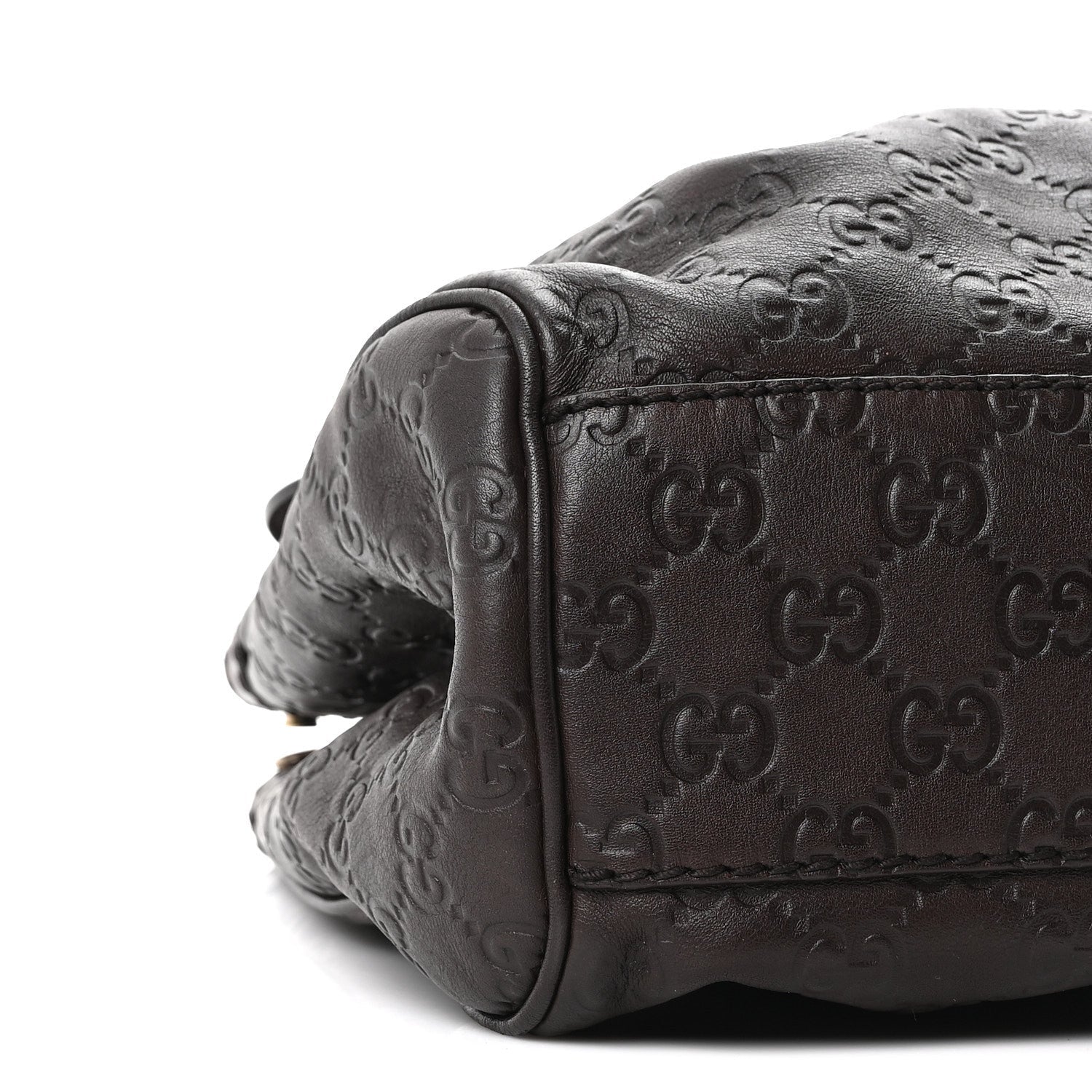 Guccissima Medium Sukey Tote Chocolate