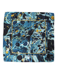 Dolce & Gabbana Multicolor Marble Square Foulard Men's Scarf