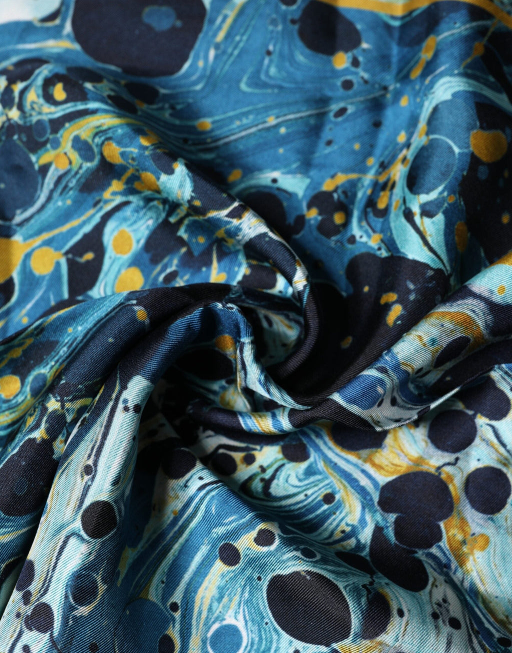 Dolce & Gabbana Multicolor Marble Square Foulard Men's Scarf
