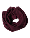 Dolce & Gabbana Maroon Cashmere Fringes Neck Wrap Shawl Men's Scarf