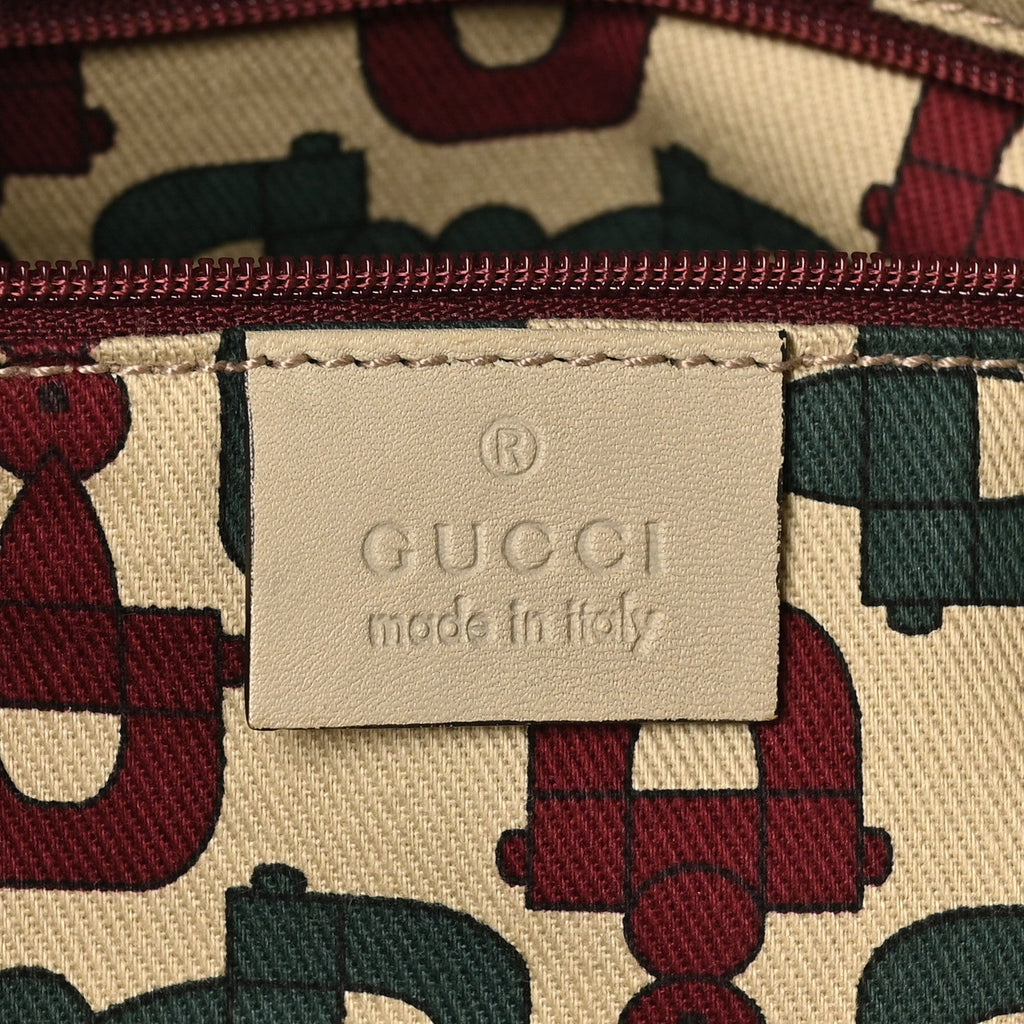Guccissima D Gold Tote White
